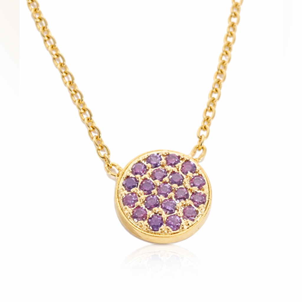 Ramla Lola Birthstone Necklace - Amethyst
